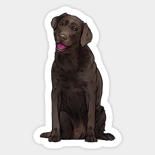 Chocolate Labrador Retriever Dog Chocolate Lab Sticker